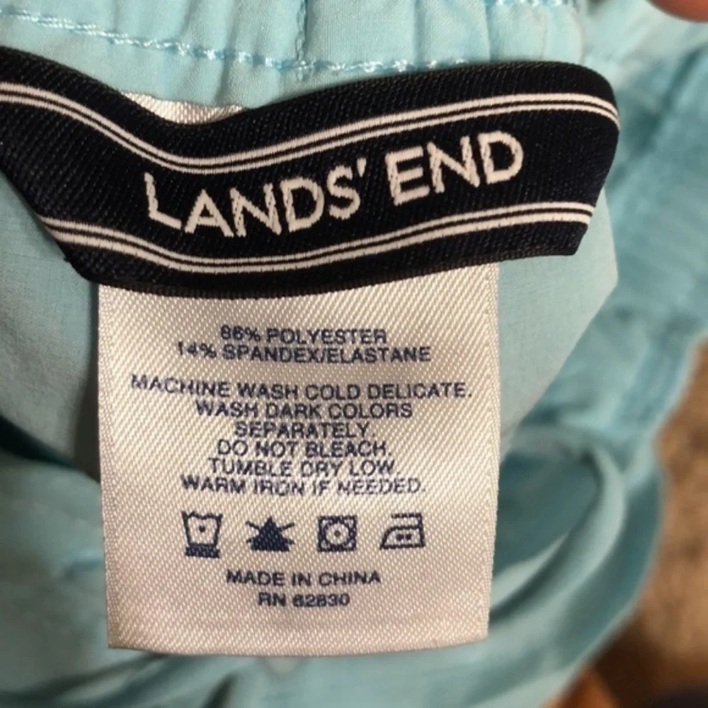 Lands End Dri Fit Turquoise Quick Dry Swim Board Shorts size 12
no liner - Picture 5 of 5
